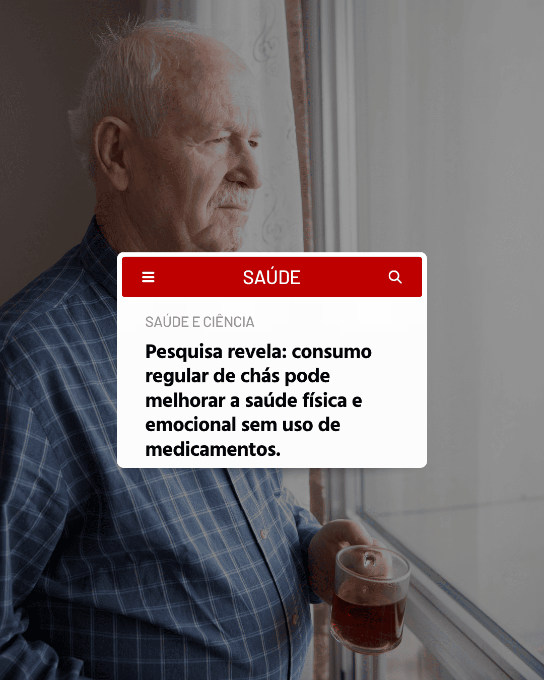 Notícia sobre chás